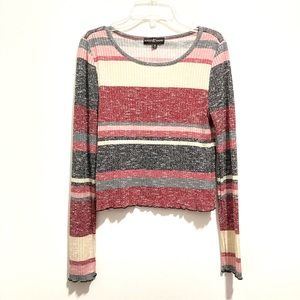 Almost Famous Women’s Striped Knit Top